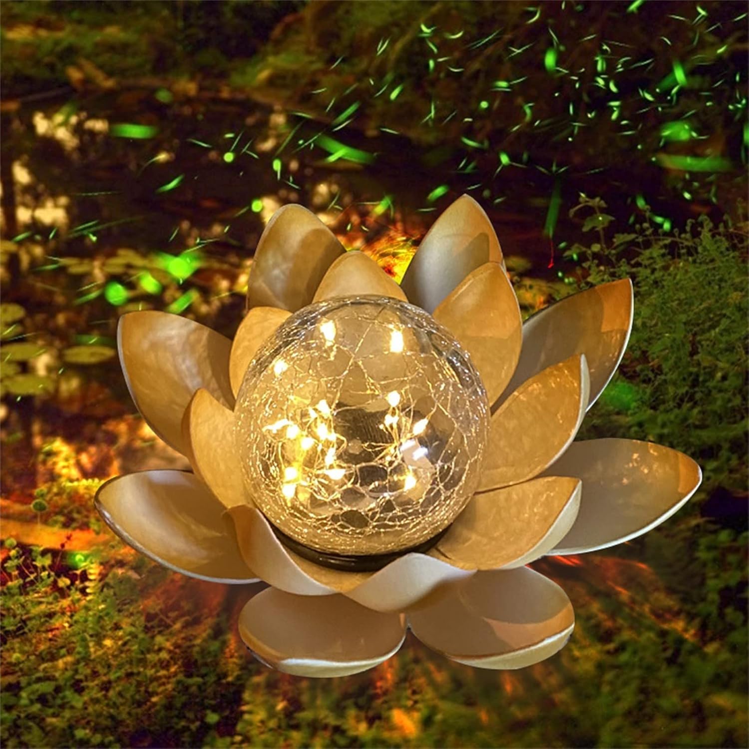 Amazon Chilbrisad ソーラーライト LED 高輝度 屋外照明 埋め込み式 ガーデンライト 光センサー 金属製 常夜灯 庭に