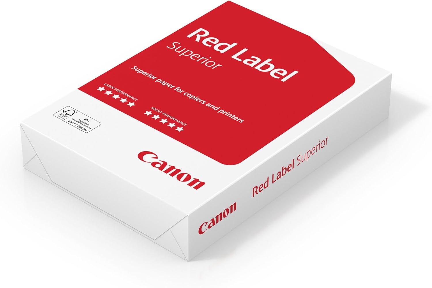 Canon Red Label Premium A4 Printer Paper 80gsm, 1 Ream (500 Sheets