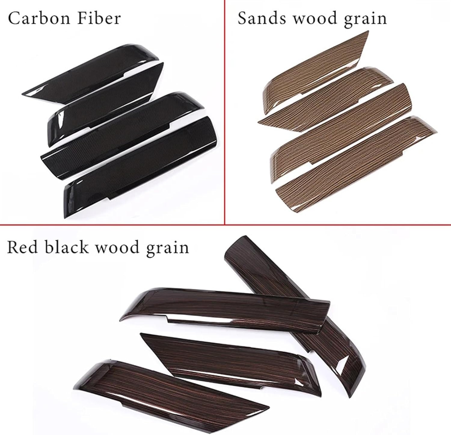 for Land ro-ver Range Sport 2014-2020 ABS Carbon Fiber Style Car Inner Door Decoration Cover Sticker Accessories(Carbon Fiber)