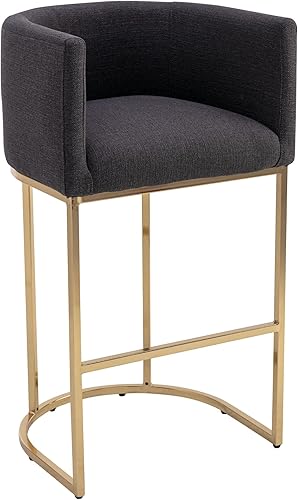 Miniatura 43 de Taburetes de Bar Modernos de Altura de Mostrador Tapizados en Cuero PU Juego de 3, Taburetes de Isla de Cocina de 24", Sillas de Bar con Marco