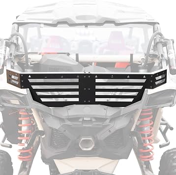 A & UTV PRO Rear Cargo Bed Extender Tailgate for 2017-2025 Can-Am Maverick X3 Accessories, Heavy Duty Steel Rear Tailgate Cargo Bed Enclosure Rack for Can Am Maverick X3