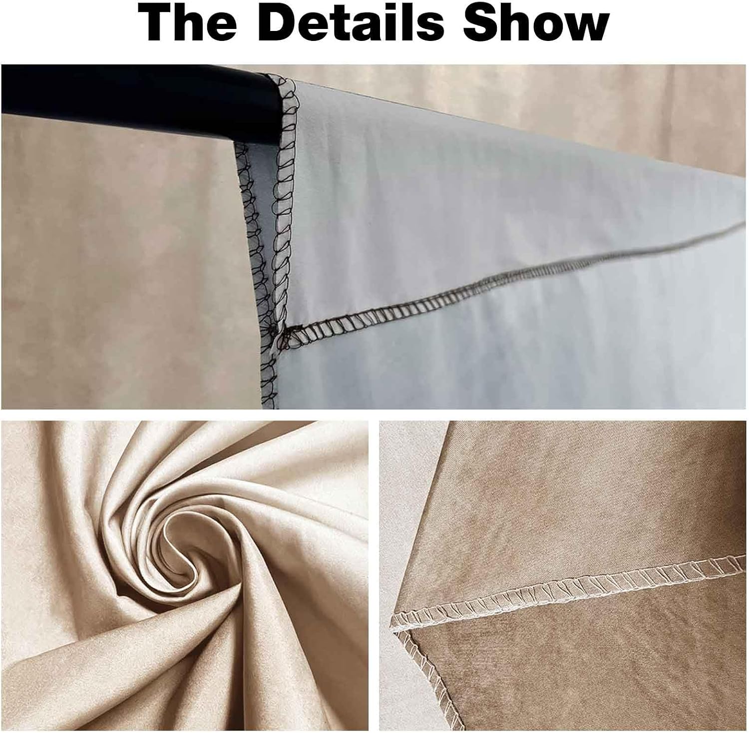 Photo Backdrop Beige Abstract Professional Backgrounds Portrait Photography Props Booth Backgrounds Photography Studio (6x9 ft.) Baby Shower Maternity Shoot Scene