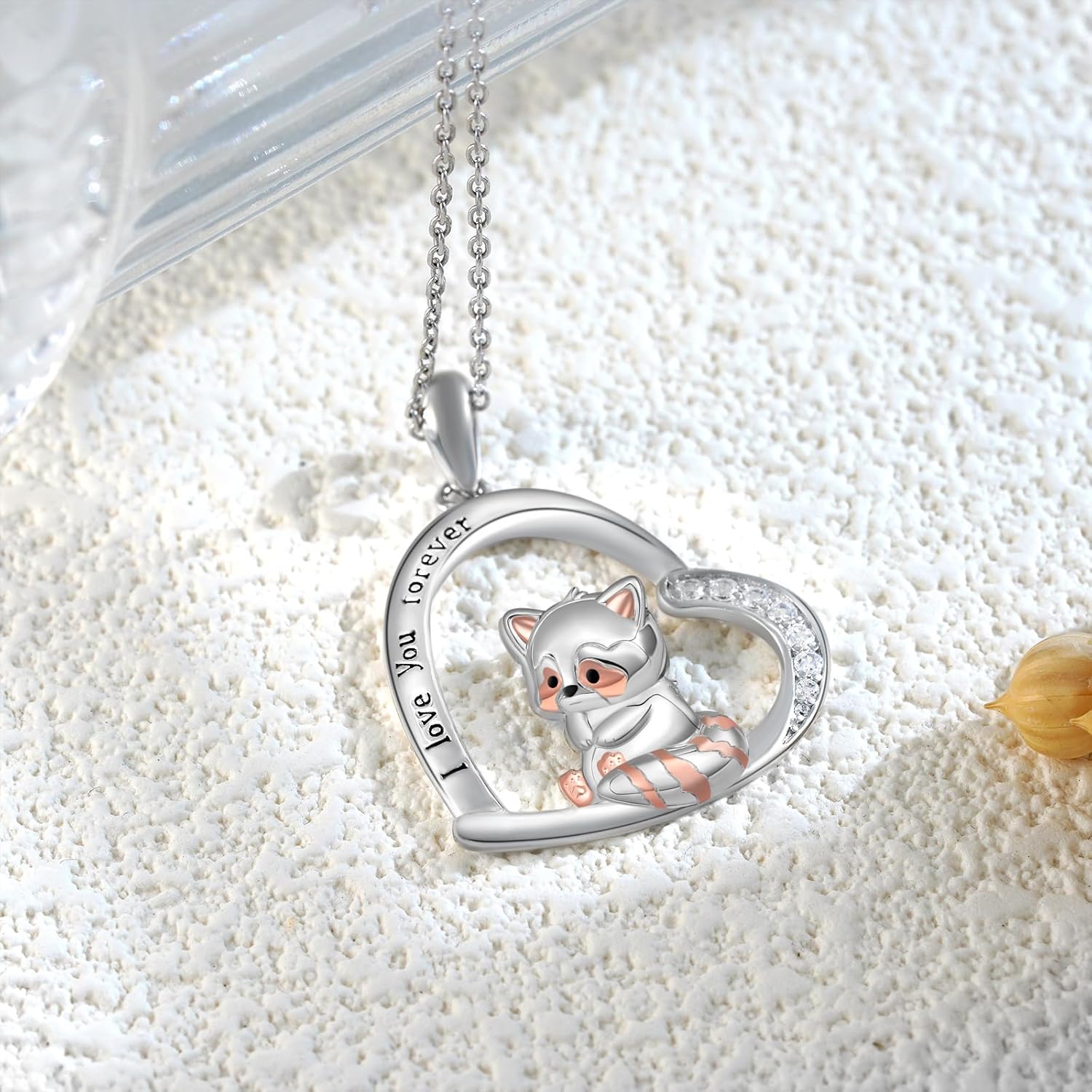 Red Panda Gifts 925 Sterling Silver Red Panda Necklace for Women Cute Animal Jewelry Gifts - Image 2