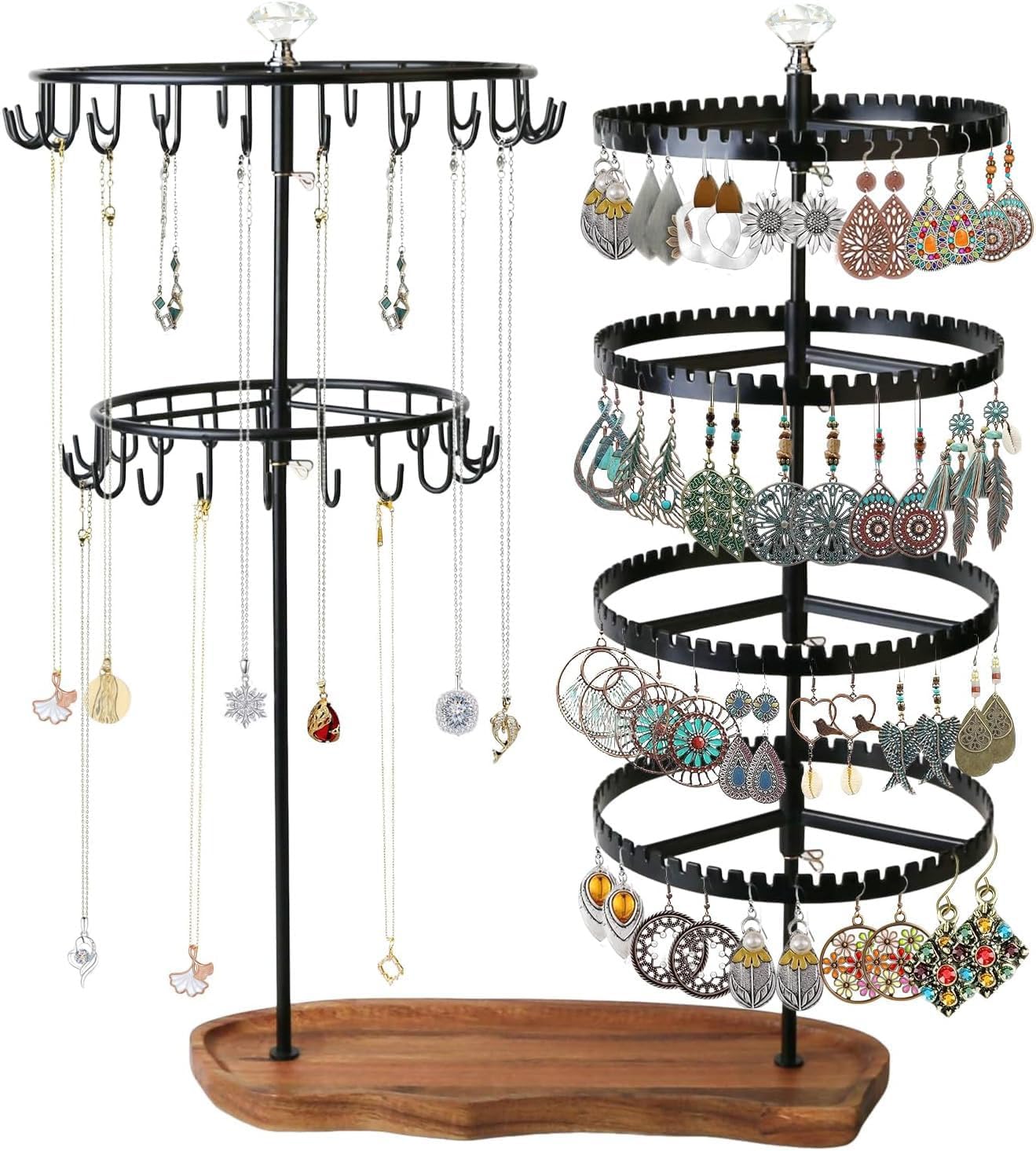 Branch Jewelry Rack Tree Tower Rack Hanging Organizer for Ring Earrings Necklace Bracelet,Suitable for living rooms, bathrooms,offices,etc.