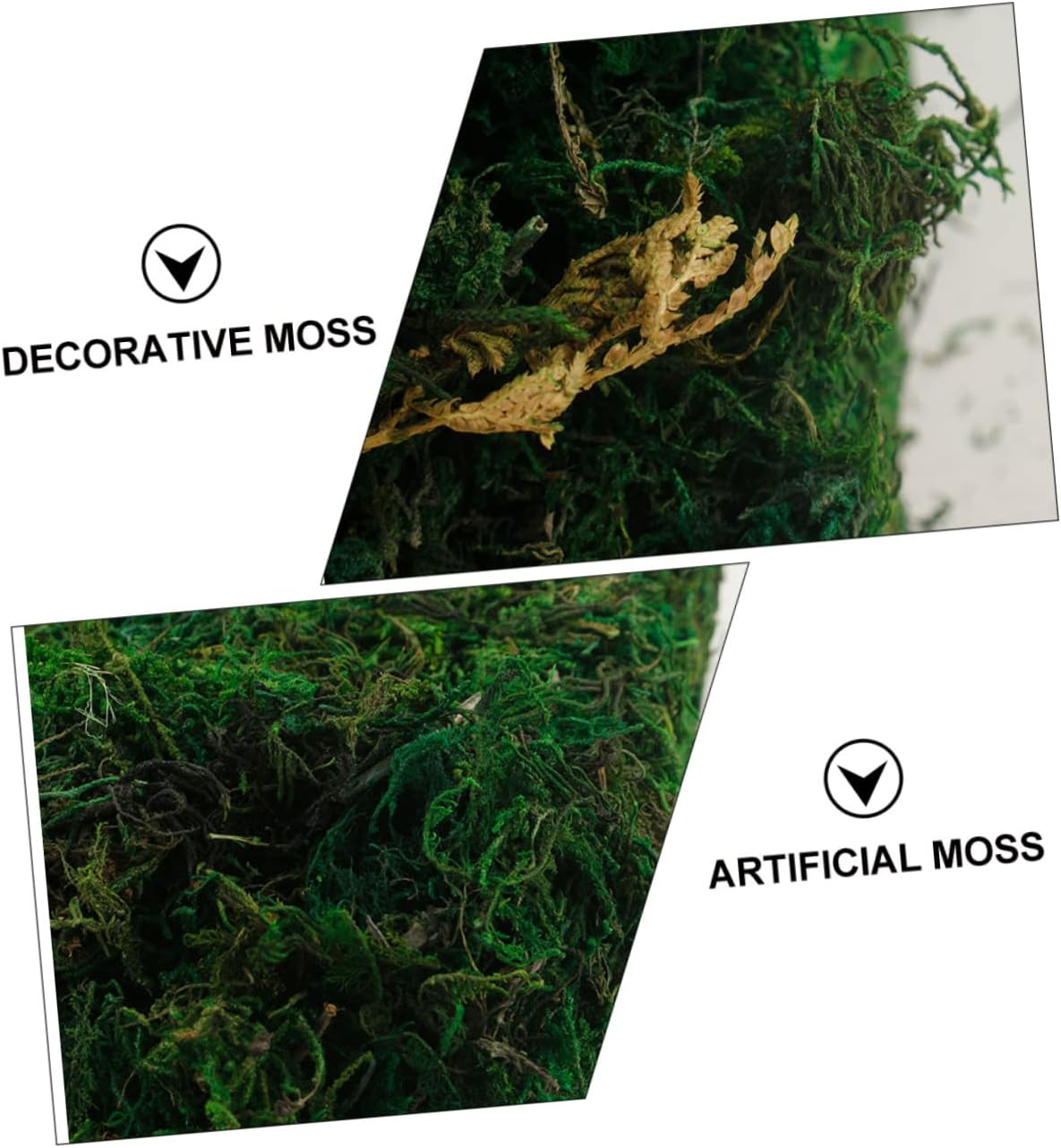 STOBOK 1pc Artificial Moss Flowers Decor Glass Decor Decorative Moss for Planters Glass Containers Faux Plants Artificial Plants Flower Pots Bulk Preserved Faux Moss Decor Accessories PVC, 050346MS6M