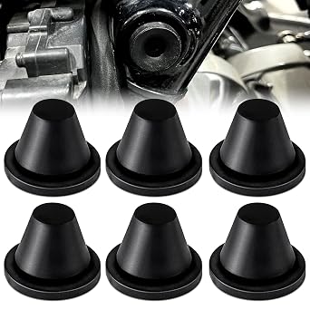 AMAZICHA Rubber Side Cover Grommets Compatible with Harley 1996-2007 Street Glide Electra Glide Touring Road Glide Road King 6PCS