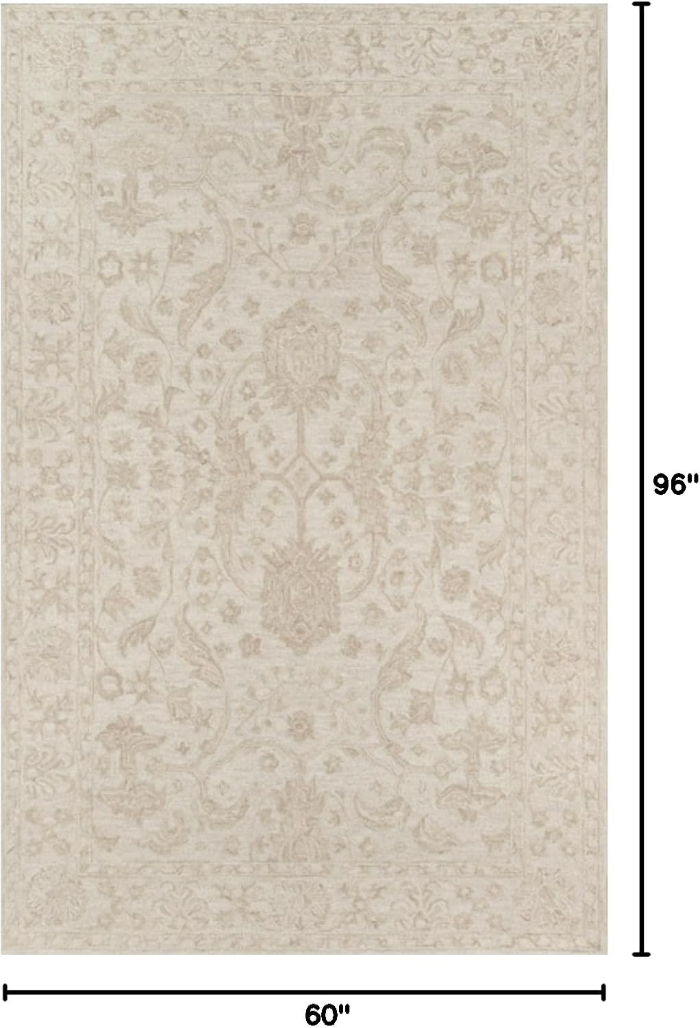 Momeni Cosette Wool Area Rug 5' X 8' Beige