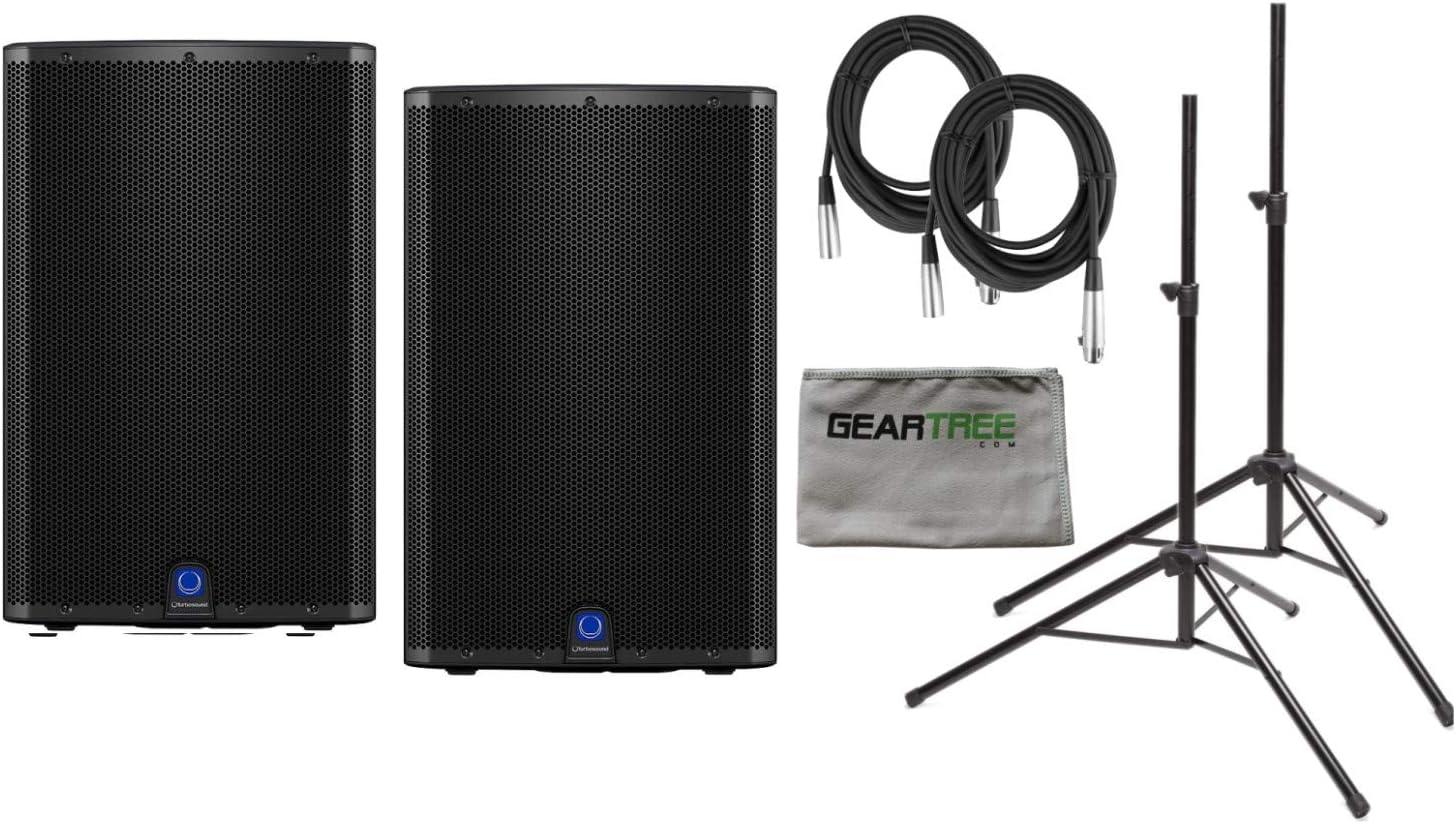 Turbosound IQ Series 15in 2,500-watt 2-Way Loudspeaker Bundle w/Stands