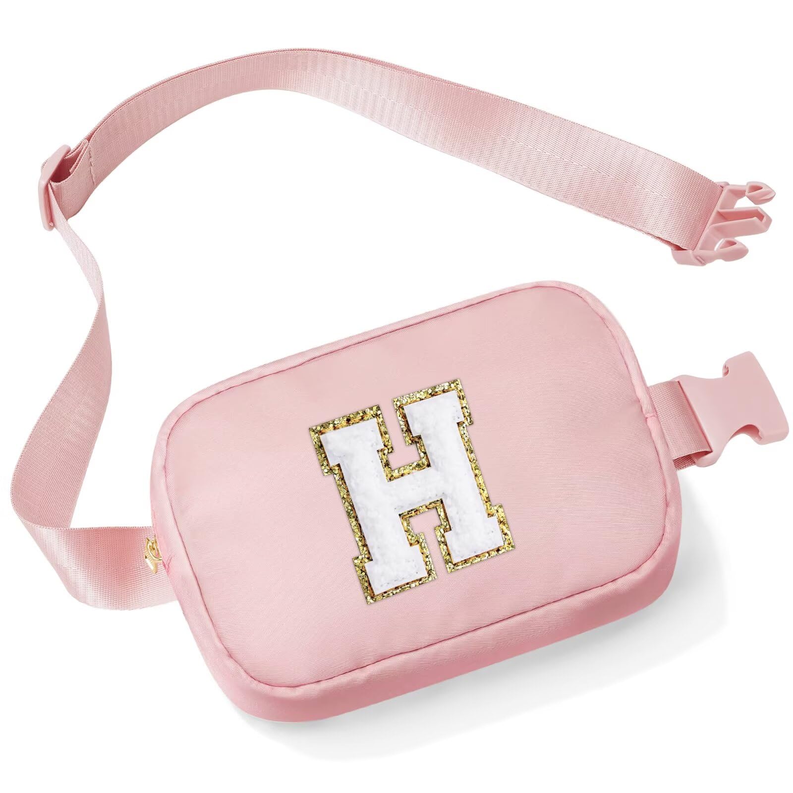 YOOLIFE Buchstaben Bauchtasche Kinder Mädchen Gürteltasche - Geschenk Mädchen 3 4 5 6 7 8 9 10 11 12 Jahre, Personalisiert Teenager Geschenke für Frauen Freund Schwester Mama