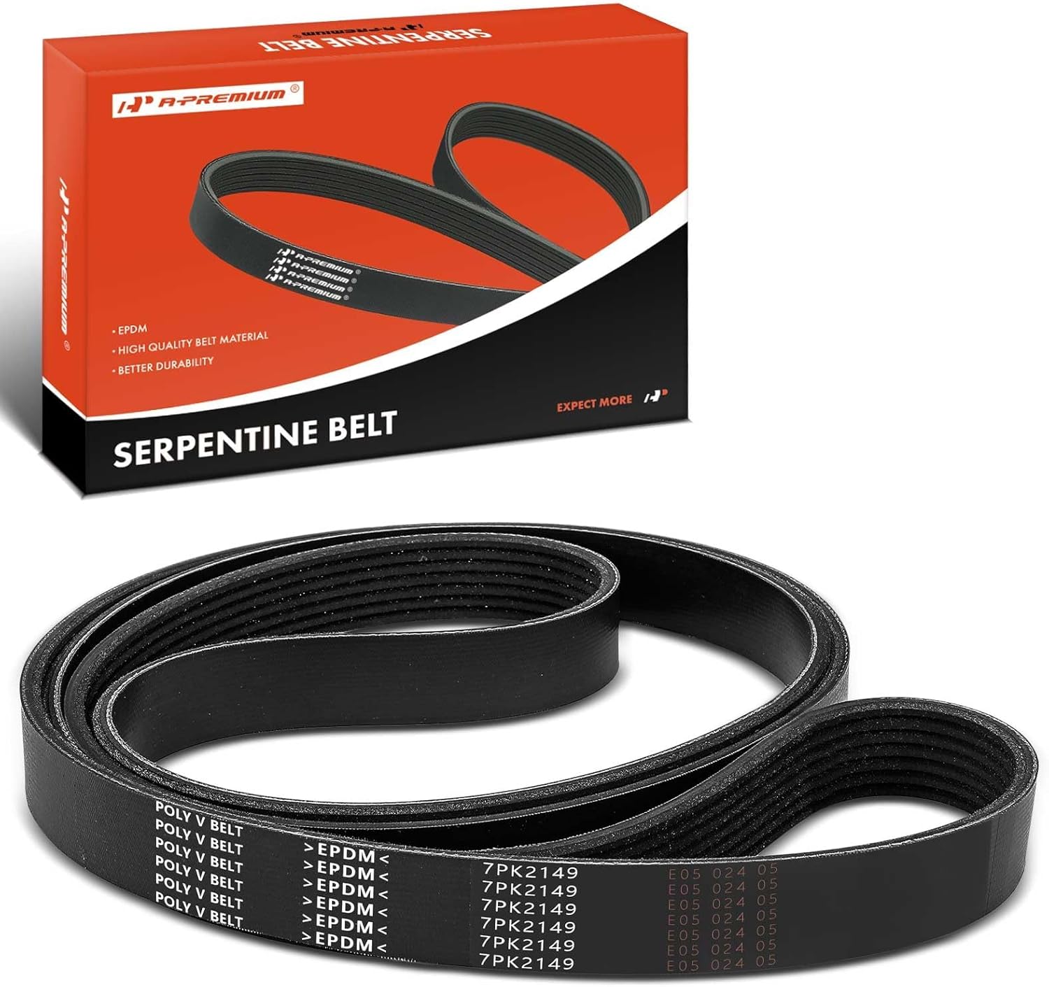 A-Premium 84.66 Inch 90916A2015 Engine Serpentine Drive Belt Compatible with Toyota Tundra 2011-2014, 4Runner 2010-2023, FJ Cruiser 2010-2014, V6 4.0L