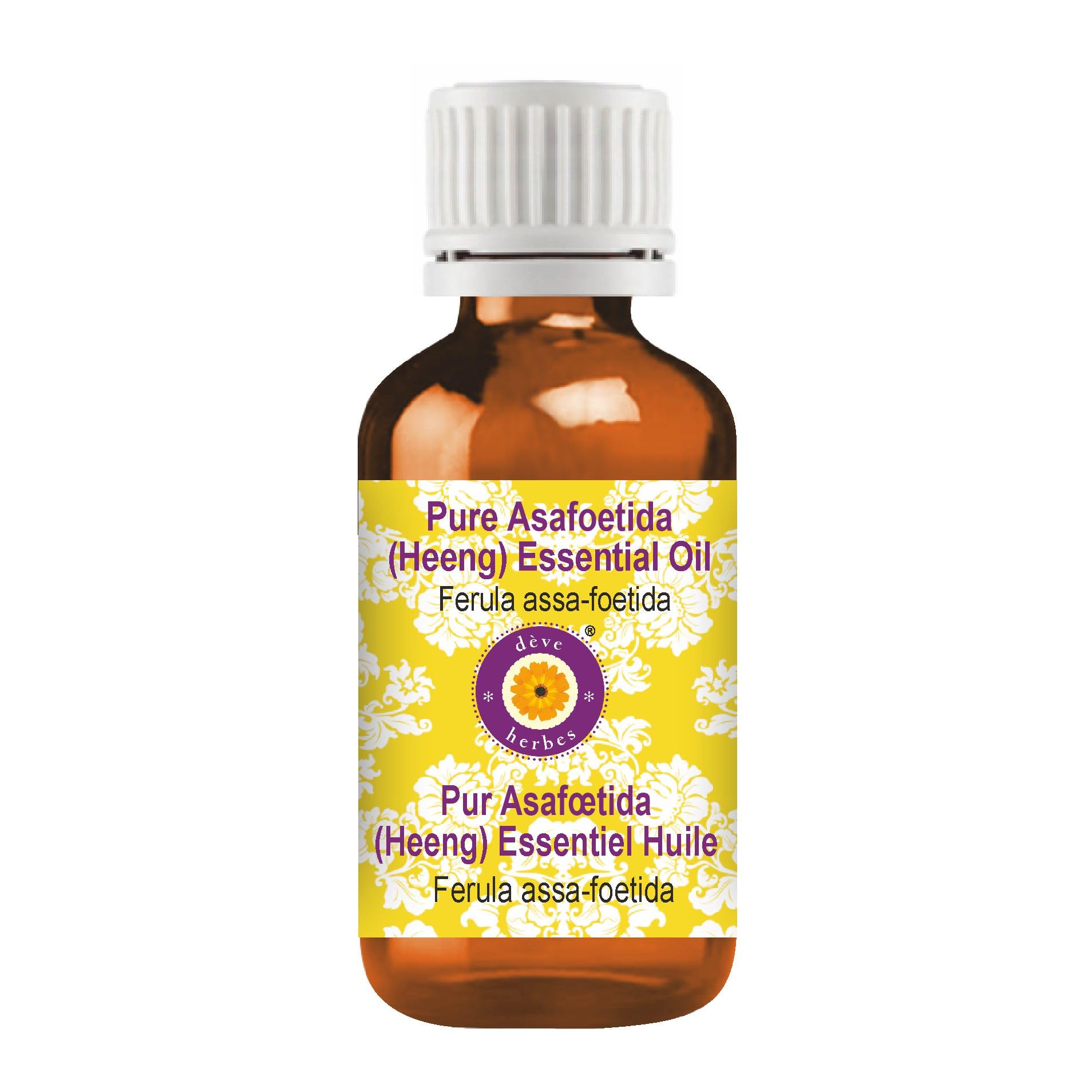 Deve Herbes Heeng Essential Oil (Asafoetida) Pure | Non-Sticky | Non-greasy | Lightweight | Men & Women | All Skin Types | Steam Distilled 5ml