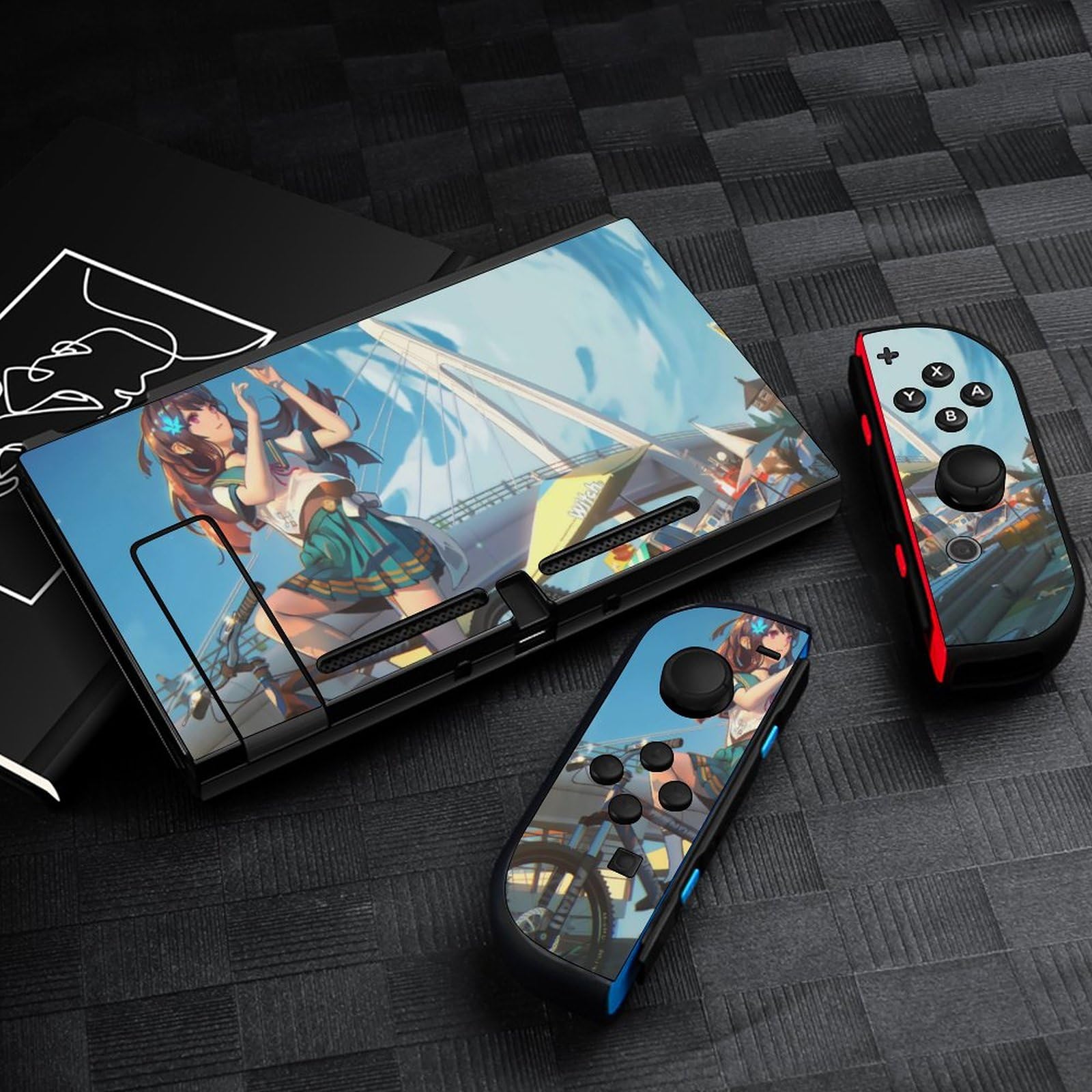 Amazon.co.jp: Switch スキンシール 魔女兵器 for Switch 軽量 薄型
