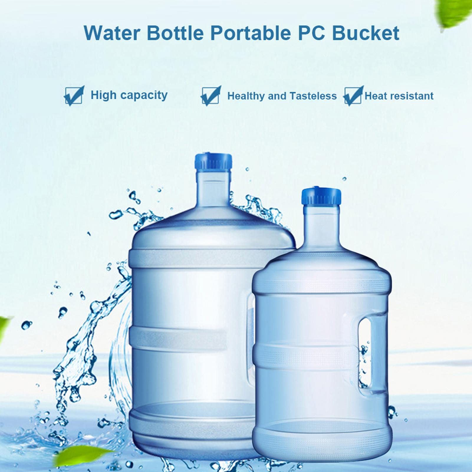 Depósito de Almacenamiento de Agua portátil con asa - Depósito de Agua de Camping para Mochila de Senderismo al Aire Libre y Kit de Supervivencia | Camping para Mochila de Senderismo al Aire Libre y Kit de Supervivencia