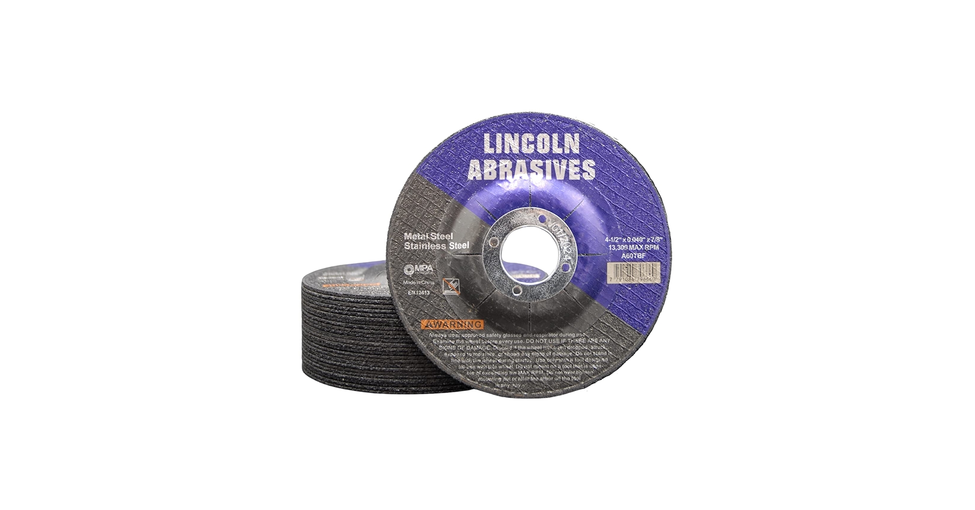 Amazon.com: Lincoln Abrasives 25 Pc Depressed Center 4-1/2