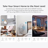 Vista 5 de SONOFF Enchufe inteligente Zigbee con certificado ETL, toma S40 Lite de 15 A, repetidor Zigbee, funciona con SmartThings y Yaxa Echo Plus, se