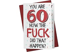 Funny Offensive 60th Birthday Card: The Perfect Way to Celebrate the Big 6-0!
