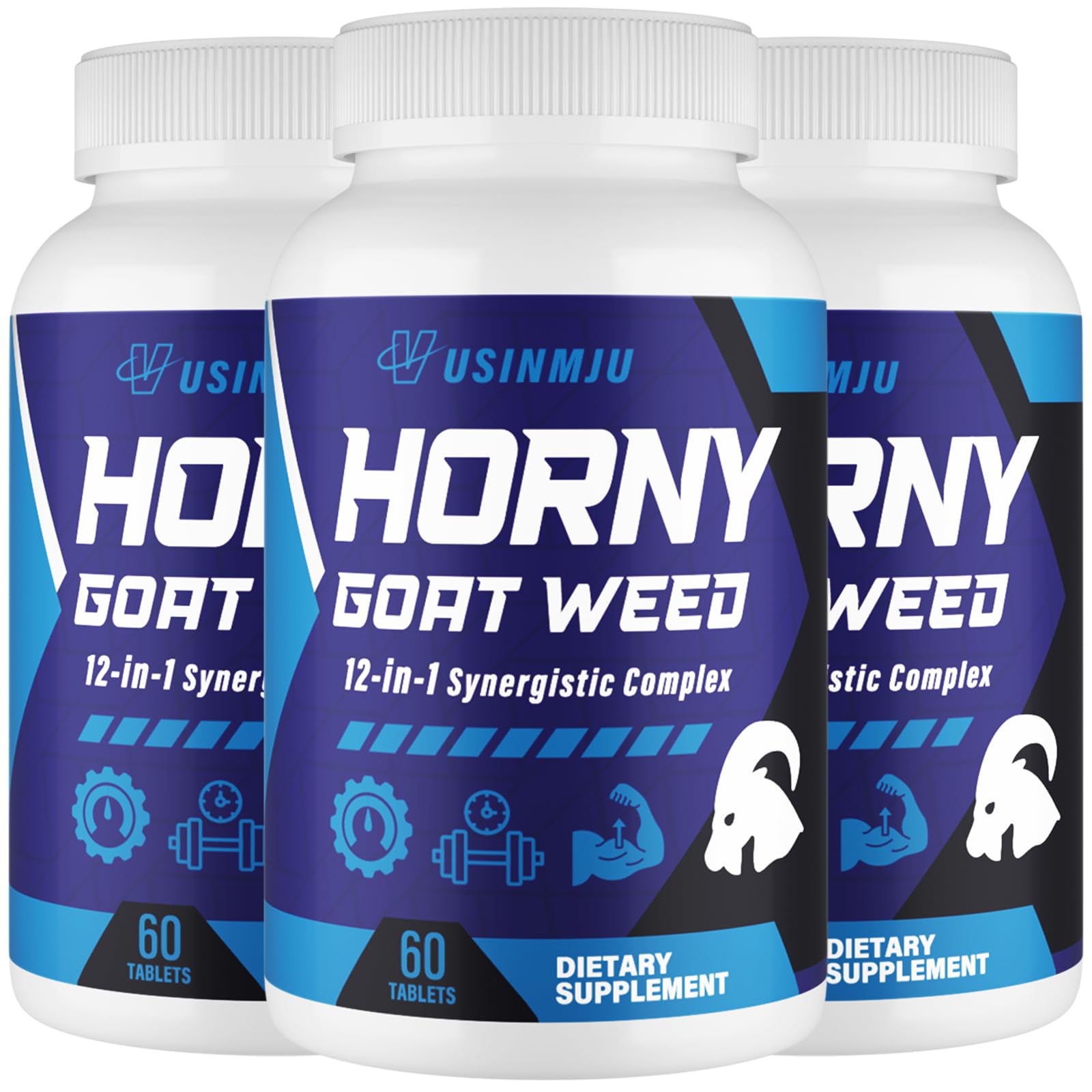 Hornygoatweed for Men, 12 in 1, Maca, Tongkat Ali, 60 Tablets — Amazon image 9