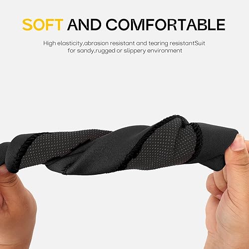 Miniatura 3 de FitsT4 Sports Calcetines de agua de neopreno de 0.118 in con aleta de esnórquel antideslizante para hombres y mujeres