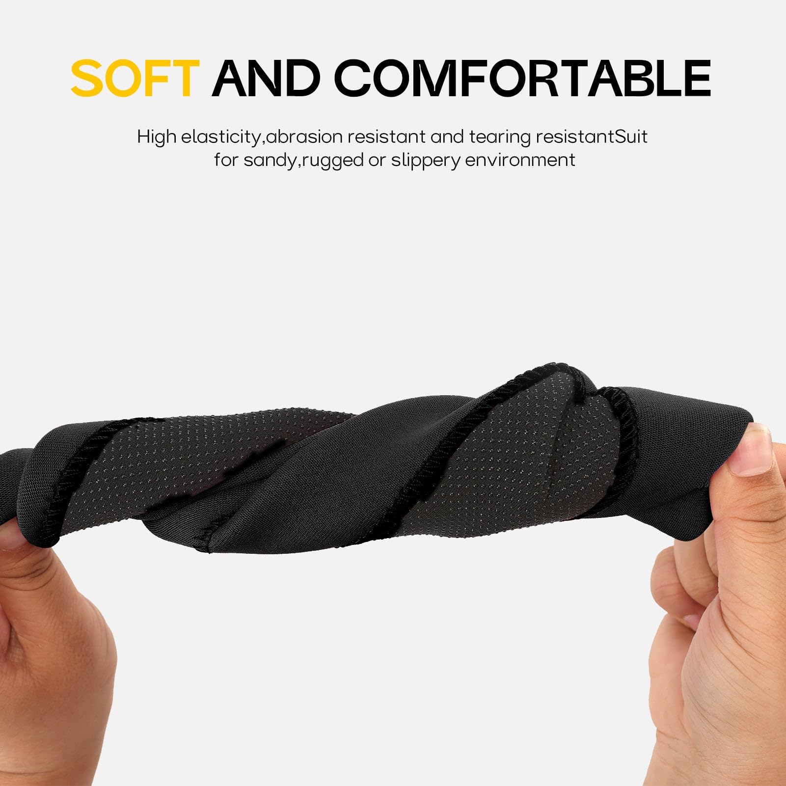 FitsT4 Chaussettes de plongée thermiques en néoprène antidérapant de 3 mm pour homme et femme - Pour plongée, plongée, plongée, plongée, natation, surf,