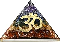 Vista 10 de Amazing Gemstone Pirámide de orgón grande Cristal natural de pirámide de chakra Pirámide de orgonita de metatrón de chakras Pirámides