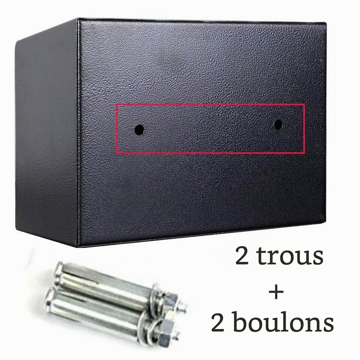 Coffre-fort électronique avec mot de passe - Coffre-fort électronique en acier - 4,6 l - Haute sécurité - Pour la maison et le bureau
