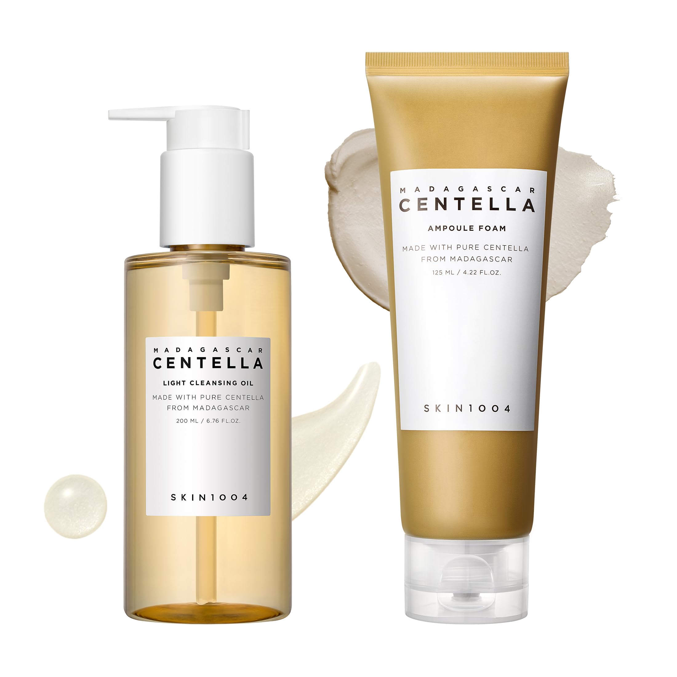 SKIN1004 Madagascar Centella Double Cleansing Duo (Centella Ampoule Foam + Centella Light Cleansing Oil)