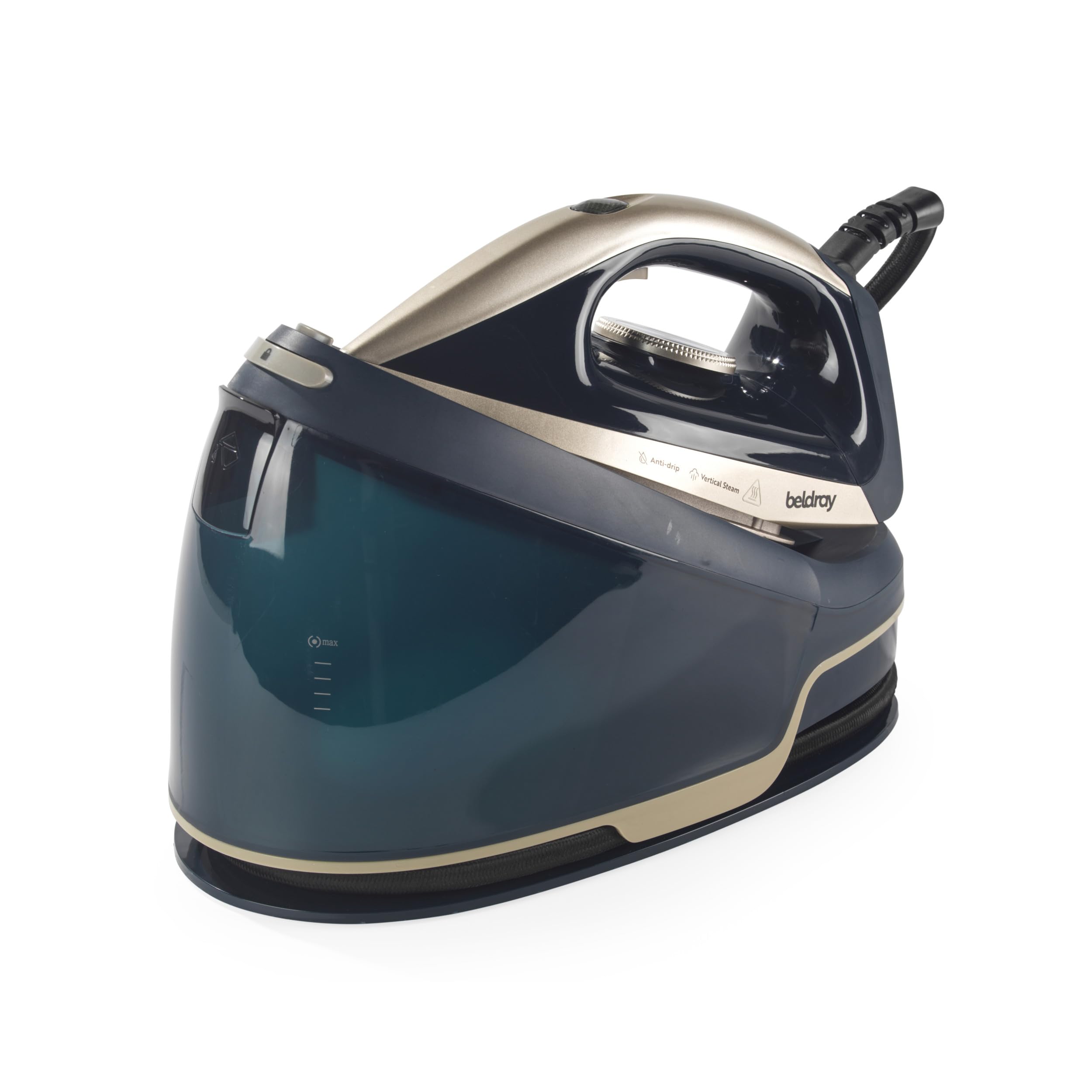 Beldray Ultra Power Steam Station - 3000W, 2.5L Tank, 40g/min Steam, 3.5 Bar Pressure, Ceramic Soleplate Iron, 70 Mins Continuous Steam, Anti-Calc, Anti-Drip, Safety Lock, Self-Clean, Cord Storage