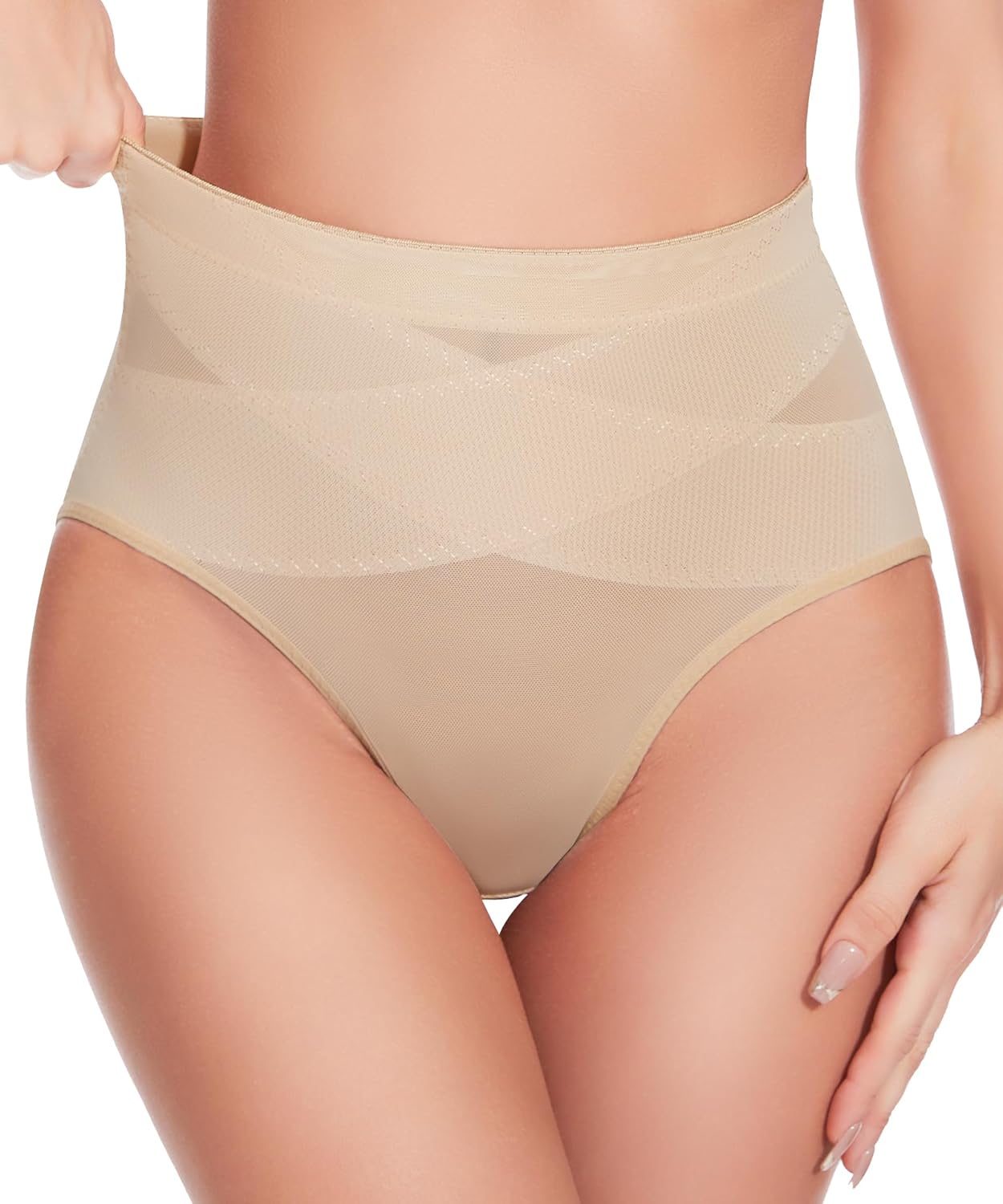 Shapewear Tummy Control Panties - Body Shaping Briefs Compression Underwear Low Rise Girdle Panty Shapewear for Women
