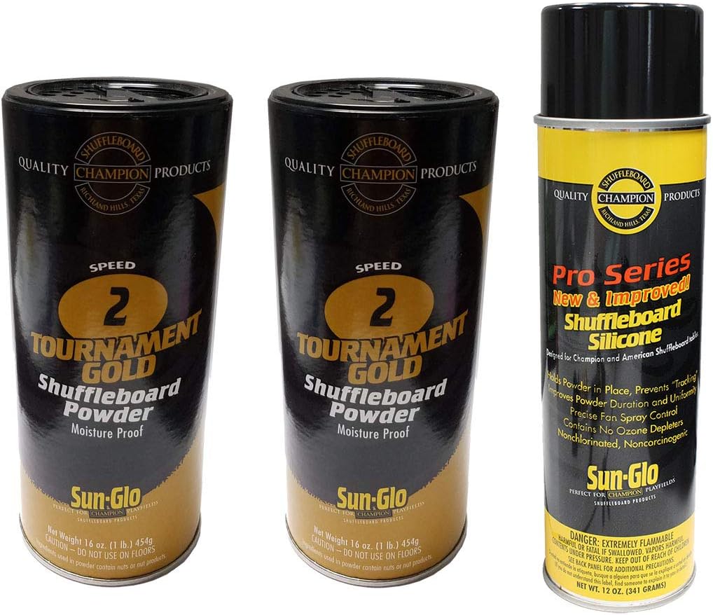 Sun-Glo 2 Cans #2 Tournament Gold Wax & 1 Can Silicone Spray