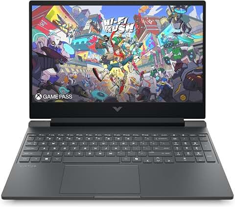 HP HyperX Victus 15-fa2700sf Ordinateur Portable Gaming 15.6" FHD IPS, PC Portable Gamer (Intel Core i5-13420H, RAM 8 Go, SSD 512 Go, RTX 3050 6GB VRAM, Windows 11), Laptop Argent, AZERTY