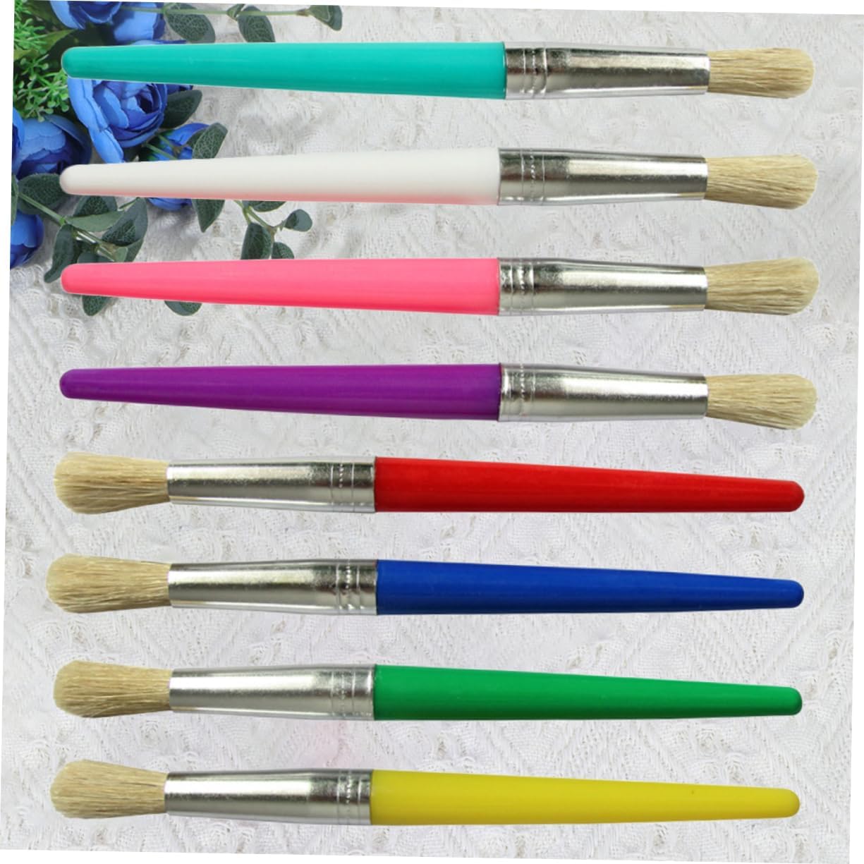 8pcs Detailed Art Painting Brush Plastic Rod Graffiti Pen Boys and Girls Artists Painting Tools