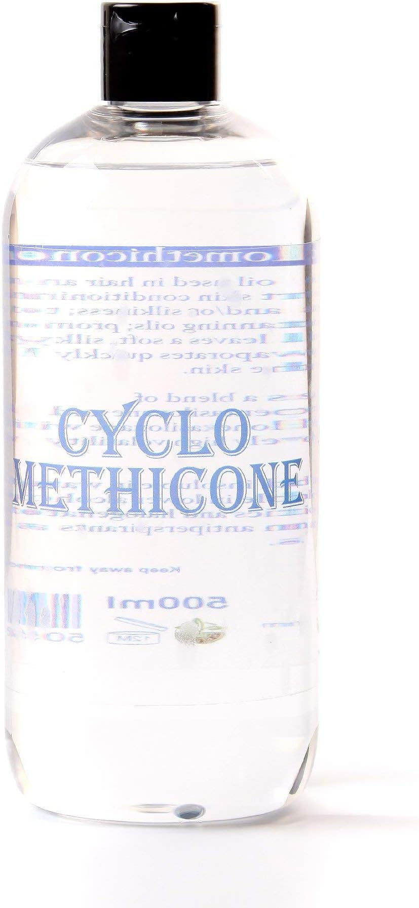 Mystic Moments | Cyclomethicone Emollient 500ml | Volatile Silicone Blend | for Cosmetic Formulations | Adds Silky Feel, Enhances Spreadability | External Use Only | Fast Evaporating