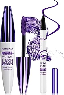 Juego de delineador líquido de rímel morado, ...