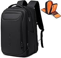 Vista 1 de Mochila de negocios FENRUIEN para hombres profesionales, Negro, Ampliable