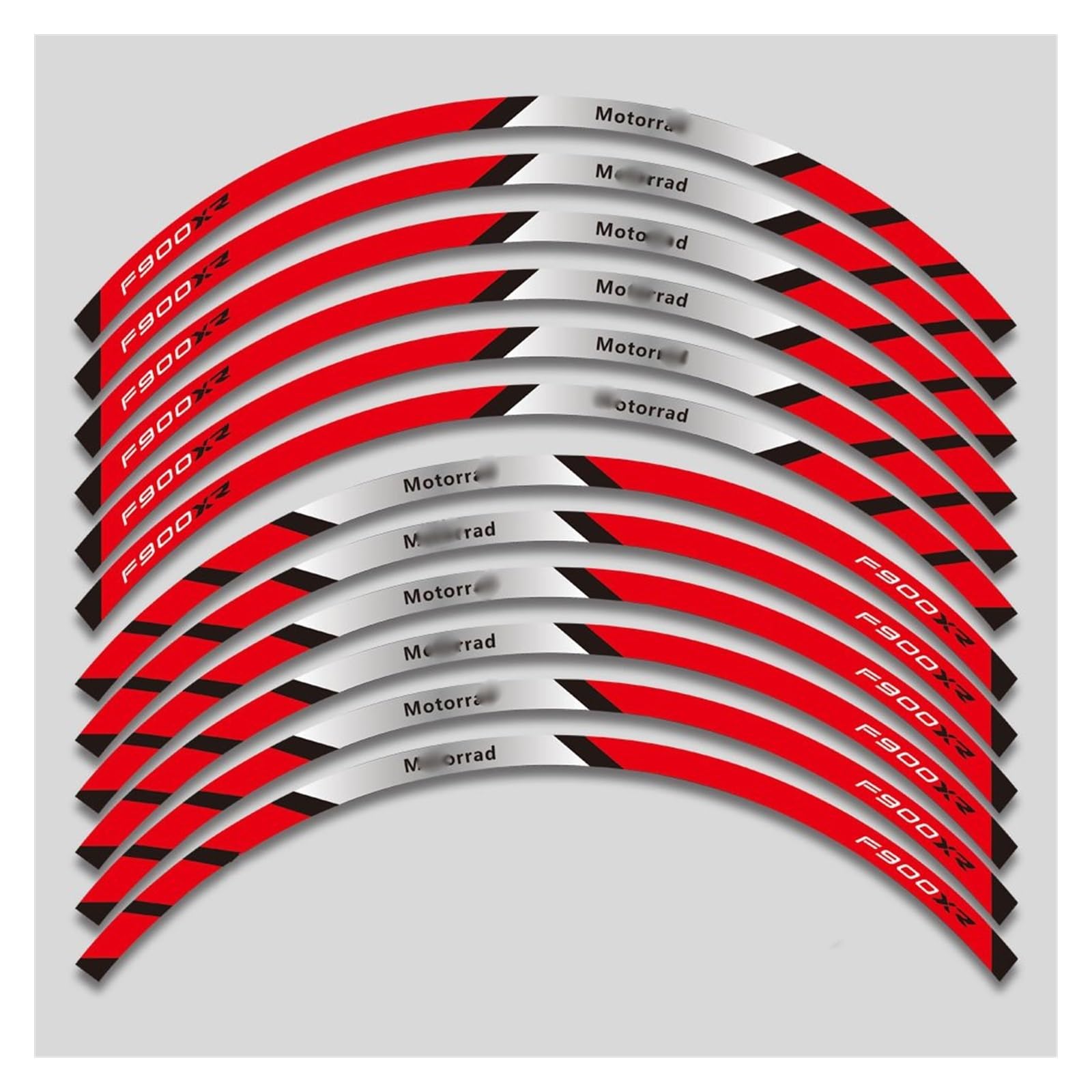 Applique 12 Pcs for F900XR F900 XR F900xr F 900xr Motorcycle Sticker Inner Wheel Reflective Waterproof Sticker(A8)