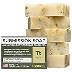 Premium Tea Tree Oil Soap - USA Made Bar Soap for BJJ, Jiu Jitsu, Wrestling, and Grappling (5-Pack of 4 Ounce Soap Bars, Peppermint Tea Tree)