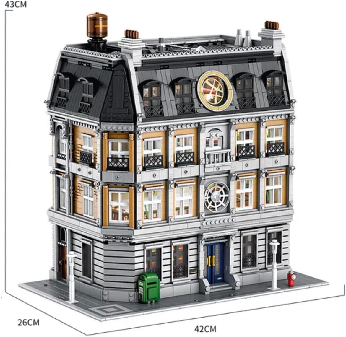General Jim's New York Sanctorum Sanctum - Magic Library Santuary Modular City Bulding Blocks Set | Compatible with City Sets and All Major Brands
