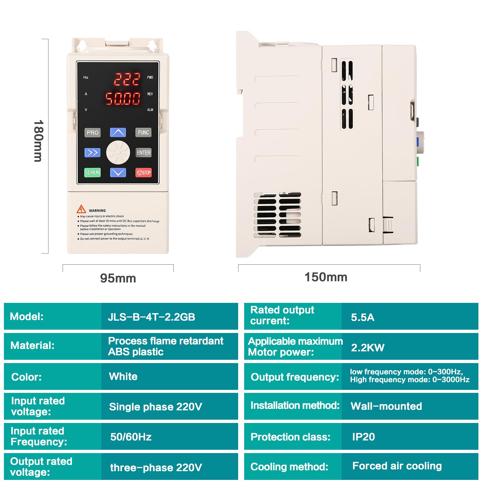 RHO-variateur De Fréquence Convertisseur De Fréquence, VFD, SKI780, 2,2
