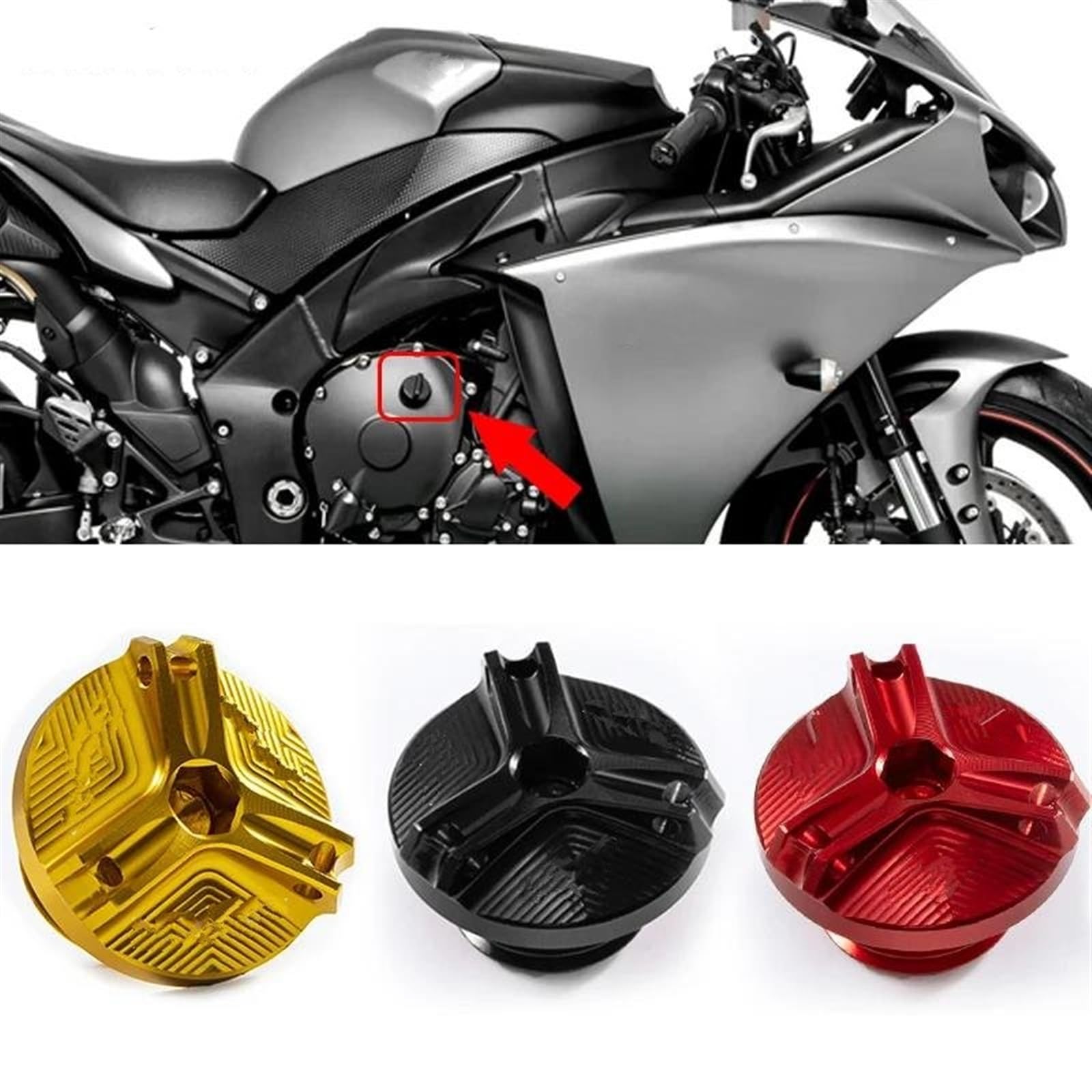 Amazon | オイルキャップ ヤマハ&HA YZF R1 R1M YZFR1 YZF-R1 M 2005 