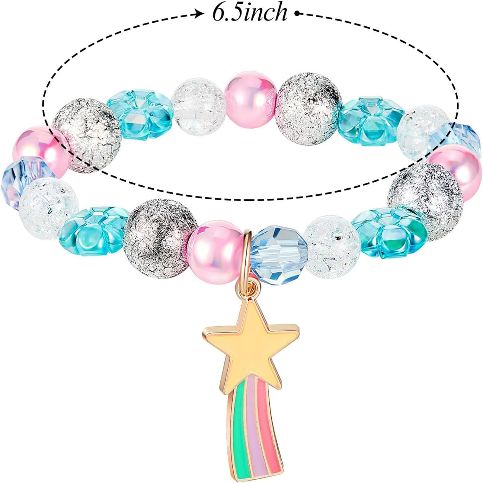 LUMITRRA 10 stuks armbanden voor kinderen, eenhoorn-armband van LUMITRRA 10 stuks armbanden voor kinderen, eenhoorn-armband van