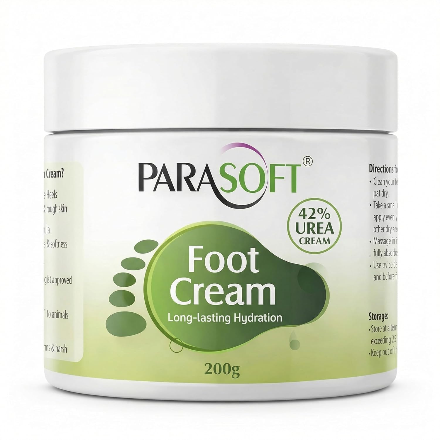 Parasoft Foot Cream with 42% Urea - 200 g for Cracked Heels & Dry Feet - Heel Repair & Long-Lasting Hydration, Clinically ... - Review, Price and Buying Guide