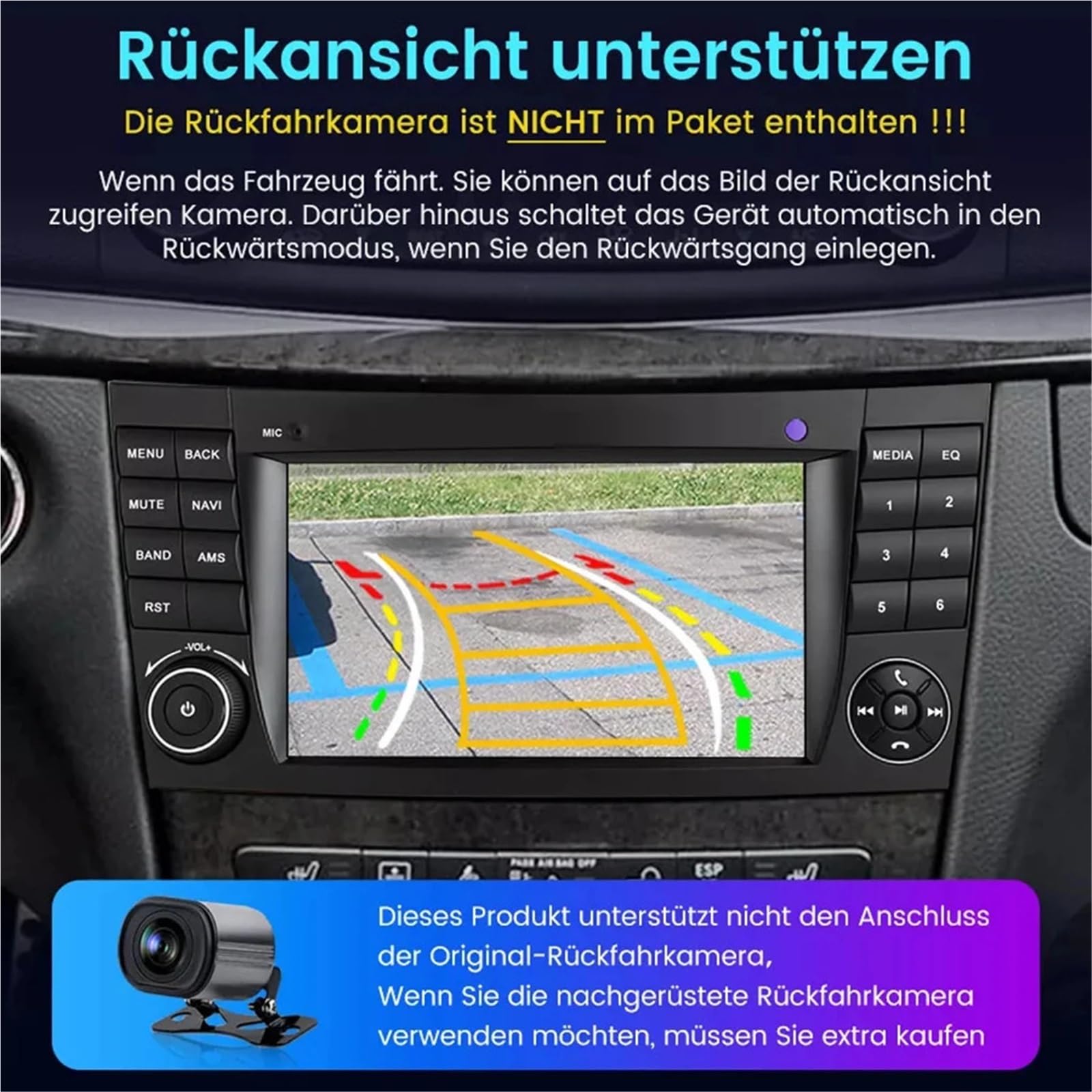 Système d'autoradio à écran tactile, lecteur multimédia de carte 3D