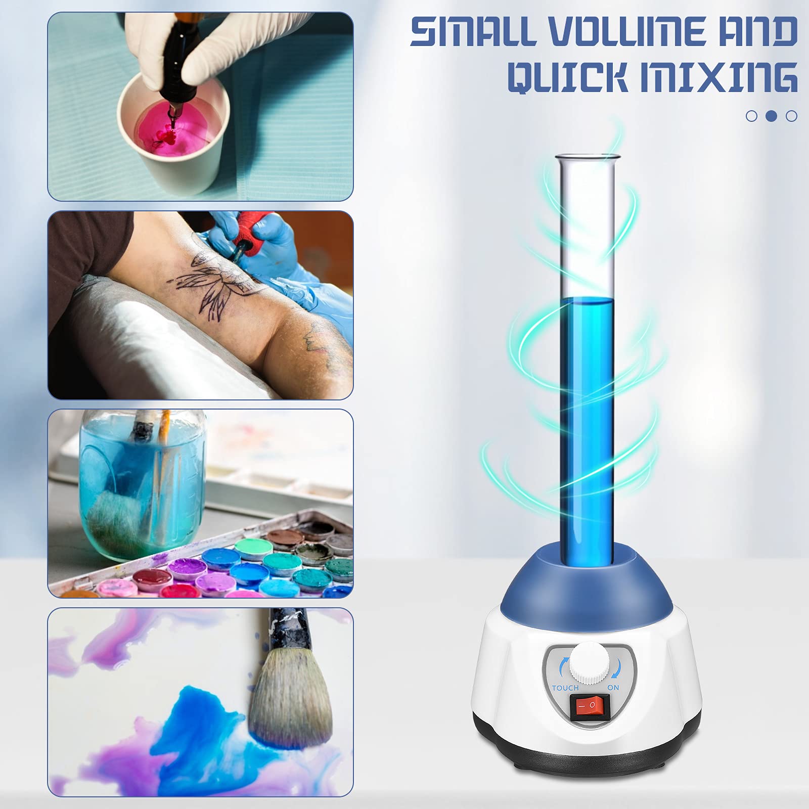 Mini vortex mixer, Kacsoo scientific laboratory vortex oscillator