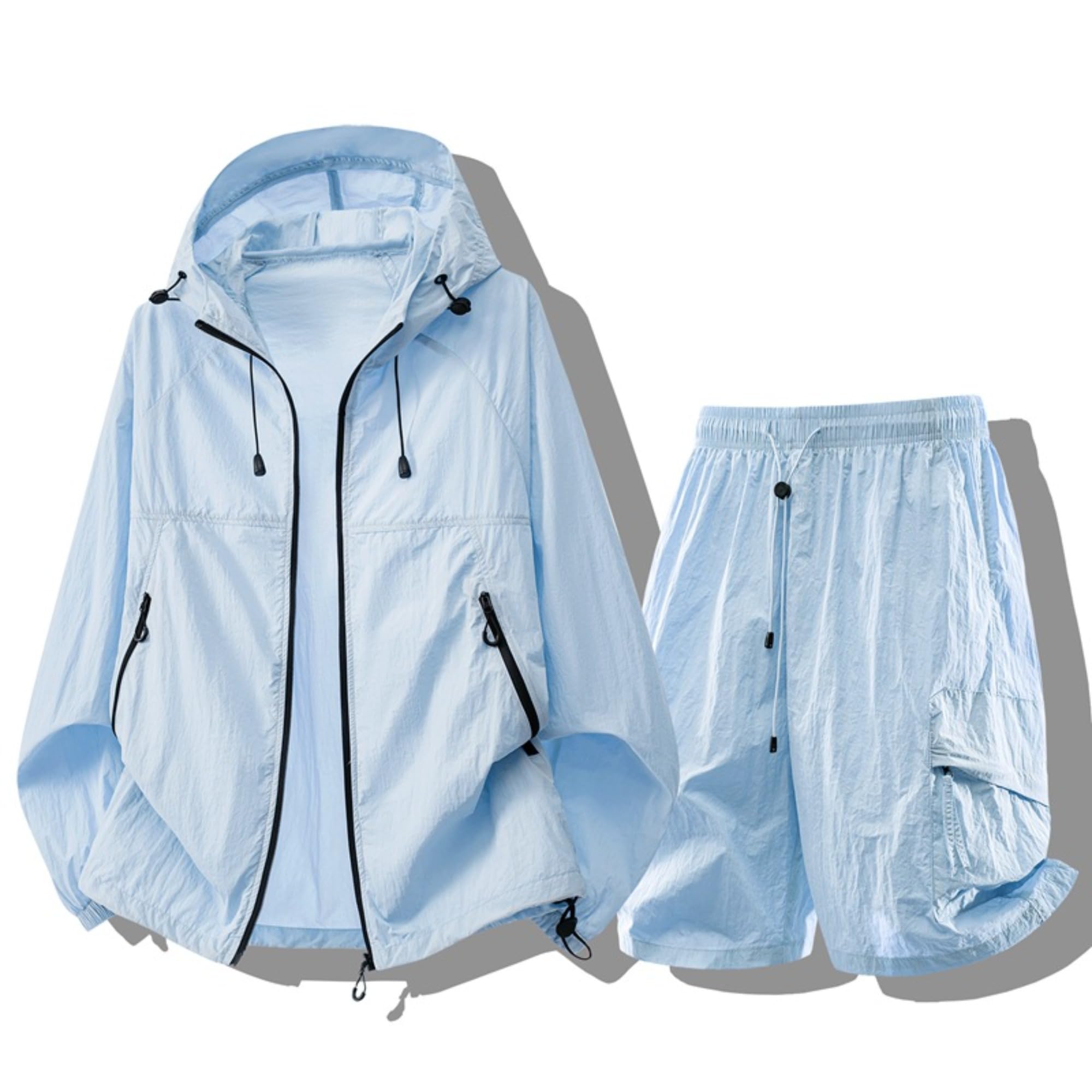 Survêtement d'été pour homme : sweat à capuche et short décontracté - 3