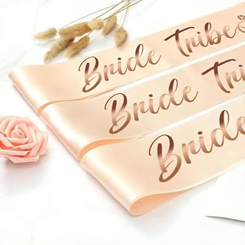 Bachelorette Sashes and Bridal Veil Set Bride Tribe Sash Bachelorette Party Favors