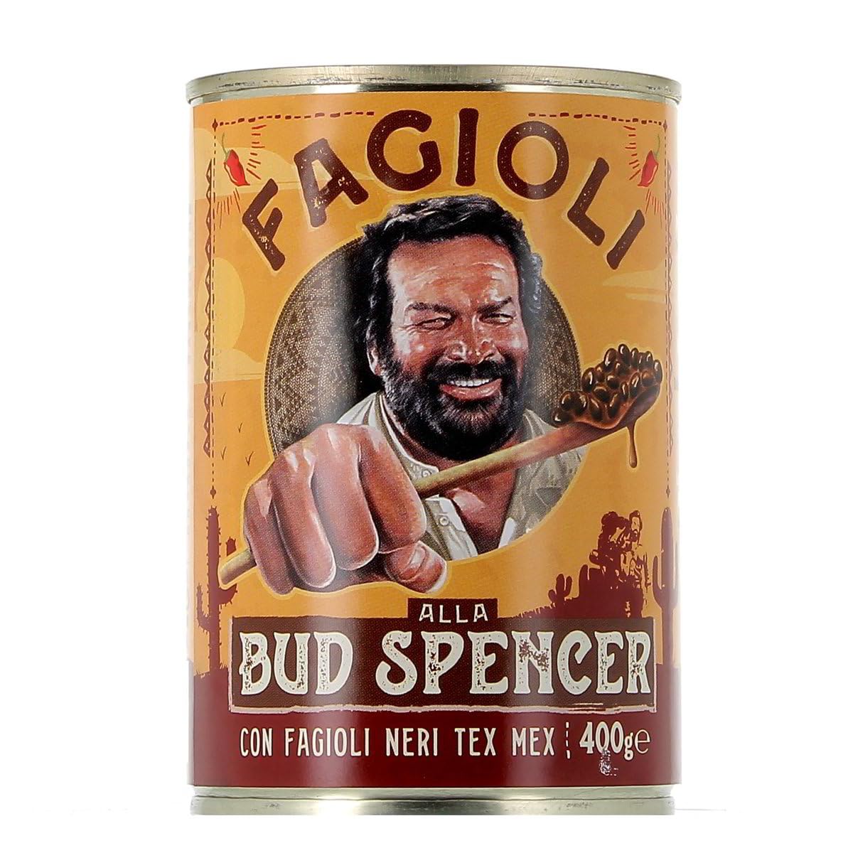 Fagioli alla Bud Spencer - Frijoles negros Tex-Mex en salsa 400 g - listo para calentar, rico en fibra, receta italiana - vegetariano/vegano, 6x 400g + Italian Gourmet Polpa 400g