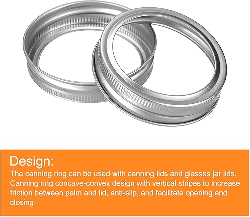 Miniatura 4 de uxcell Anillos para tarros de conserva, 60 unidades, bandas de repuesto para tarros de masón de hojalata de boca regular, a prueba de fugas, se