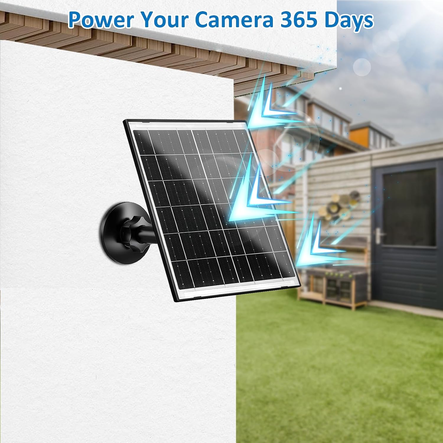 Zivif Solar Panel for Eufy Camera, 10W Solar Charger Compatible with Eufycam 3/3C/2/2 Pro/2C/2C Pro/E/E20/E40/L20/L40, with USB-C Port, Micro USB Adapter & 7.2FT Charging Cable,2 Pack