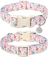 Vista 199 de DOGWONG Collar de perro de San Valentín, collar de perro con estampado de corazones para perros grandes, lindos collares de primavera, hembra
