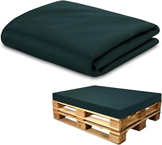 Foam Board Cover Pallet Cushion Wedge Cushion Floor Mattress Cover:120x80cm - Ideal for Pallet Furniture & Bed Oeko-Tex Green